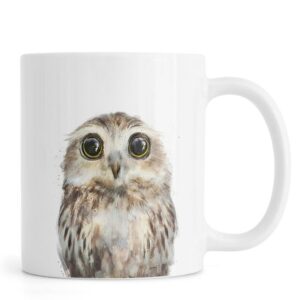 Ly sứ  hình Little Owl