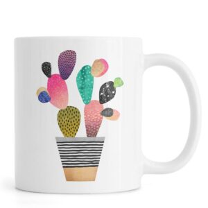 Ly sứ  hình Happy Cactus