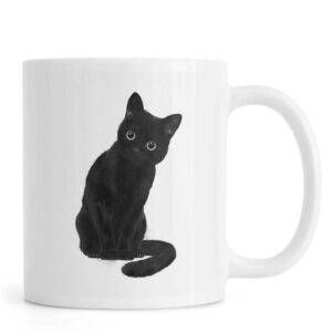 Ly sứ  hình Spooky Cute Cat