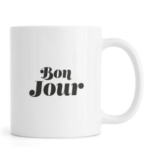 Ly sứ  hình Bon Jour