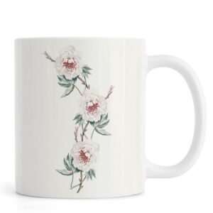 Ly sứ  hình Japanese Flower Peony Pale