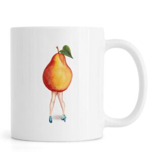 Ly sứ  hình Fruit Girls Pear