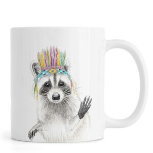 Ly sứ  hình Raccoon