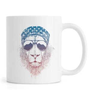 Ly sứ  hình Wild Lion