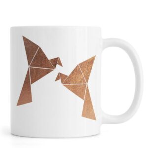 Ly sứ  hình Vogel Kupfer