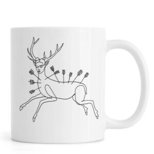 Ly sứ  hình Frida Wounded Deer