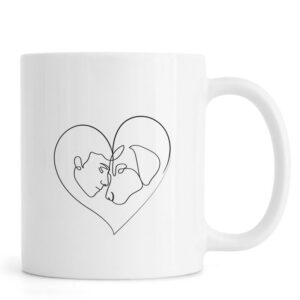 Ly sứ  hình Dog Love