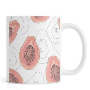 Ly sứ  hình Papaya