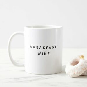 Ly sứ  hình Breakfast Wine