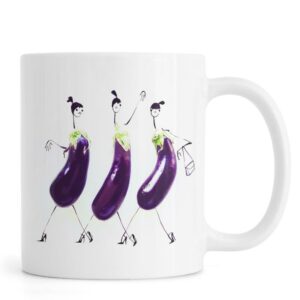 Ly sứ  hình Eggplant