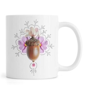 Ly sứ  hình Acorn Collage