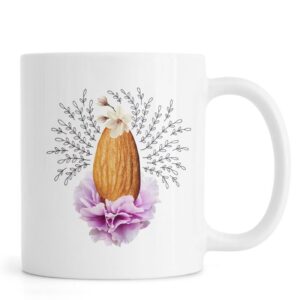 Ly sứ  hình Almond Collage