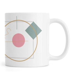 Ly sứ  hình Abstract Flower