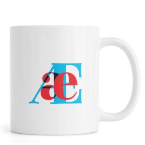 Ly sứ  hình Cyan/Red Æ