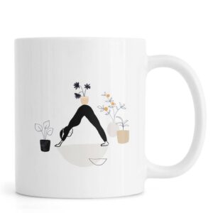 Ly sứ  hình Yoga With Plants 01