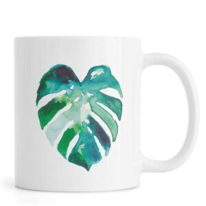 Ly sứ  hình Monstera