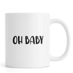 Ly sứ  hình Oh Baby B&W