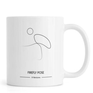 Ly sứ  hình Yoga Cards - Firefly Pose