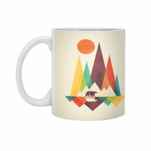 Ly sứ  hình Bear and mountains