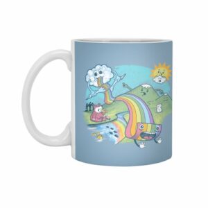 Ly sứ  hình Rainbow Pasta