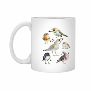 Ly sứ  hình Birds with Arms