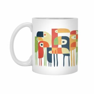 Ly sứ  hình Tropical Toucan