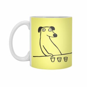 Ly sứ  hình Dog Drunkard