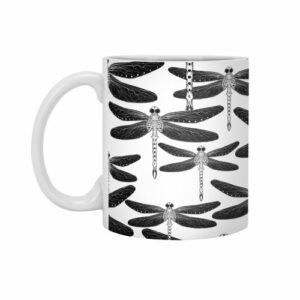 Ly sứ  hình Magical cosmic dragonfly