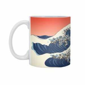 Ly sứ  hình The Great Wave of Pugs