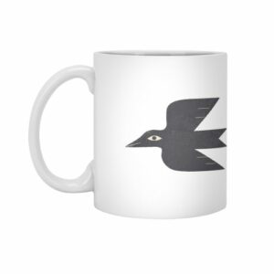 Ly sứ  hình Minimal Blackbird No. 1