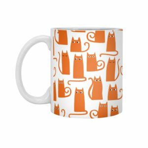 Ly sứ  hình Orange Cats