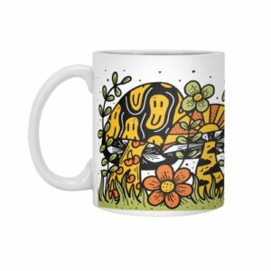 Ly sứ  hình Mushroom Dance