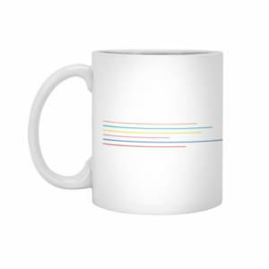 Ly sứ  hình Coloured Lines