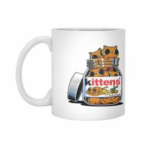 Ly sứ  hình Nuttela Cat