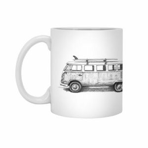 Ly sứ  hình The Beach Van