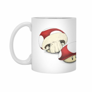 Ly sứ  hình Sliced Mario Mushroom (Color Version)