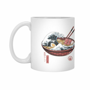 Ly sứ  hình Great Ramen Wave White