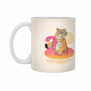 Ly sứ  hình Chillin Flamingo Tiger