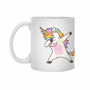 Ly sứ  hình Dabbing Unicorn Shirt Dab Hip Hop Funny Magic