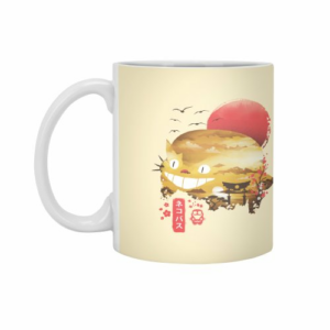 Ly sứ  hình Ukiyo e Cat