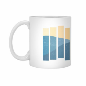 Ly sứ  hình Mountain Stripes