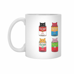 Ly sứ  hình Cats pop art