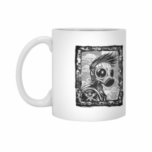 Ly sứ  hình Gasmask Punk Skulls