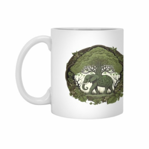 Ly sứ  hình Elephant Tree