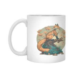 Ly sứ  hình Totem Fox