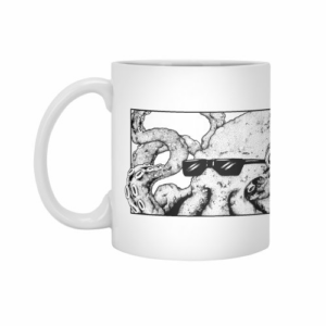 Ly sứ  hình Cool Octopus Wearing Sunglasses