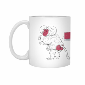 Ly sứ  hình Baboon Butt Color