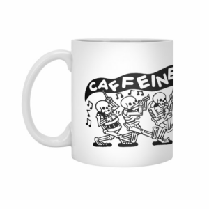 Ly sứ  hình Caffeine! (Black)