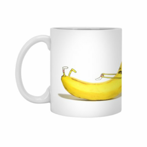 Ly sứ  hình Banana Sock