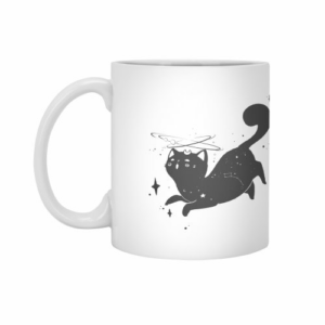 Ly sứ  hình Kawaii Star Kitty Black Cat